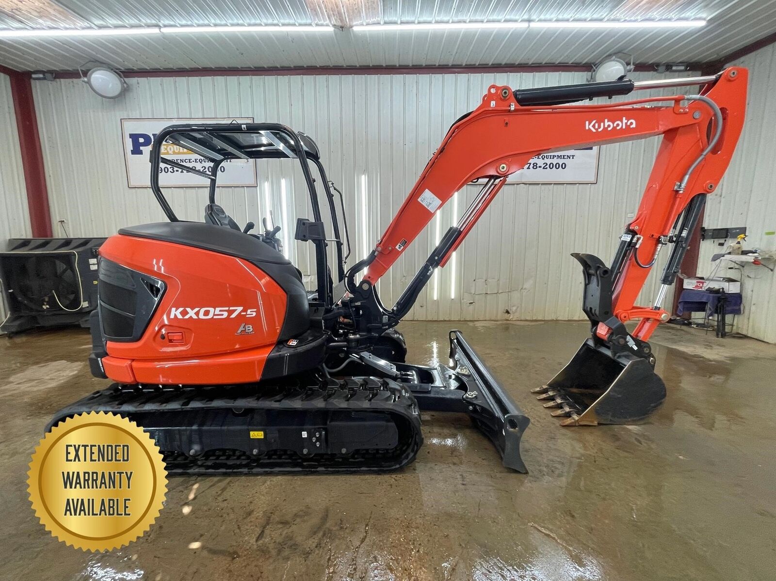 2023 KUBOTA KX057-5 OROPS ANGLE BLADE THUMB TRACK EXCAVATOR