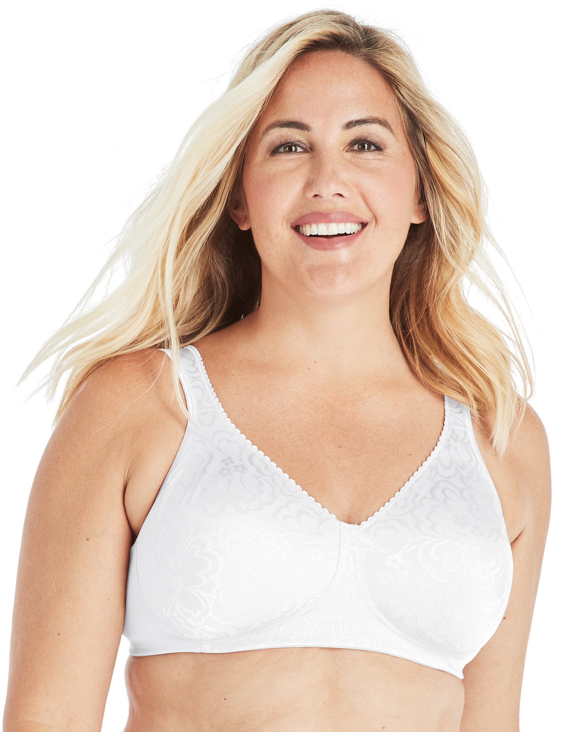 Playtex 18 Hour Ultimate Lift & Support Wireless Bra White 44C Women’s