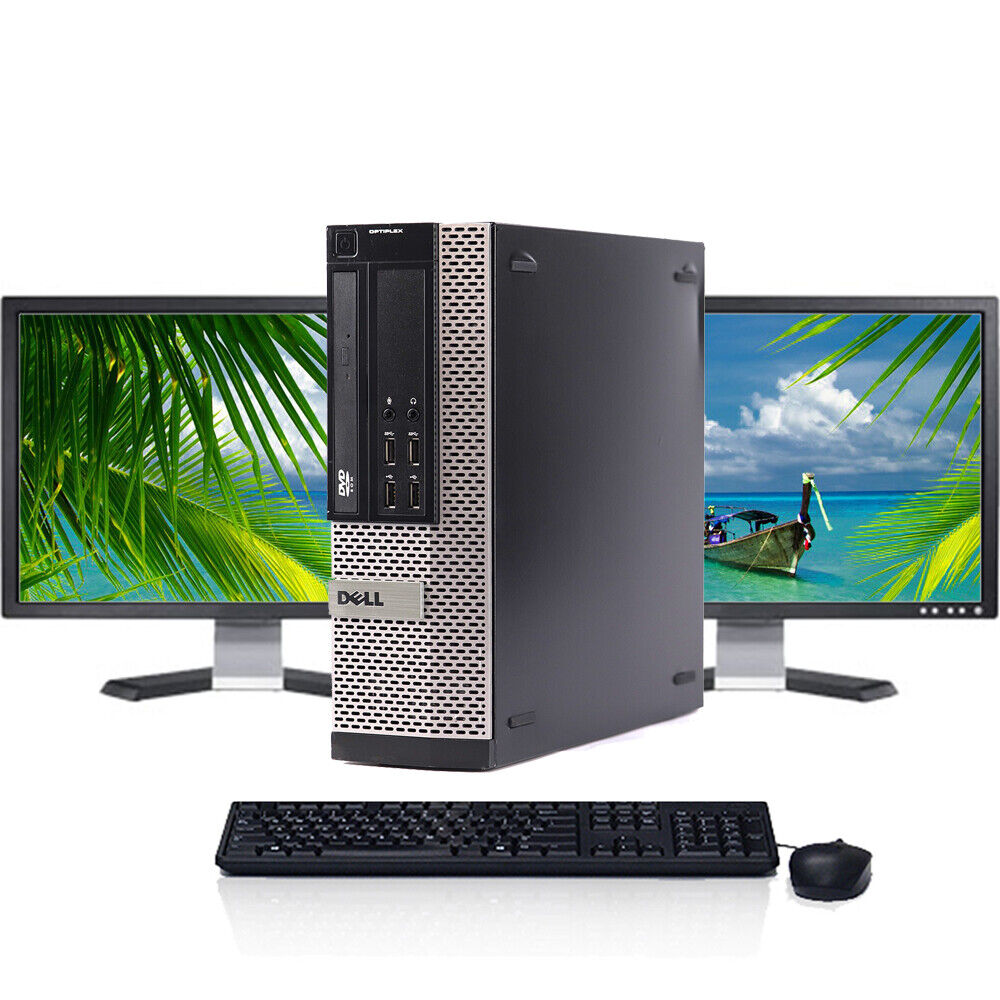 Dell i3 Desktop Computer 16GB RAM 2TB HDD 512GB SSD Wi-Fi 24″ LCD Windows 10 Pro