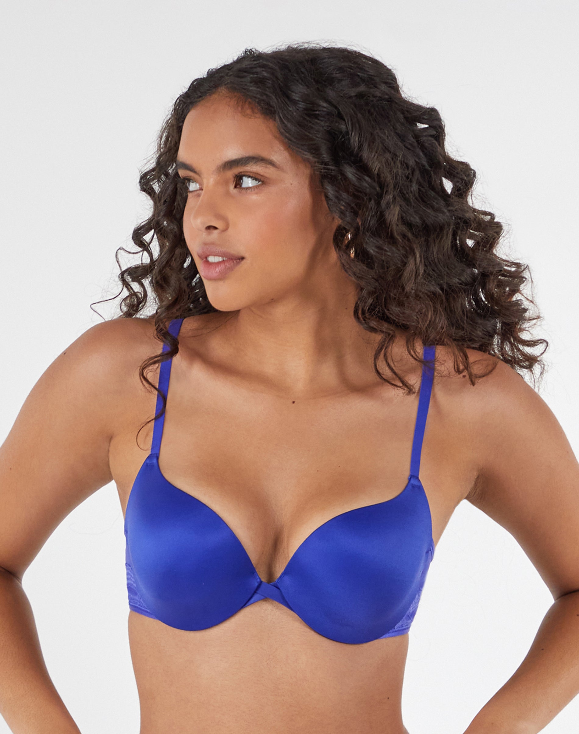 Maidenform Push Up & In Underwire Bra Bright Violet Indigo 36C Women’s