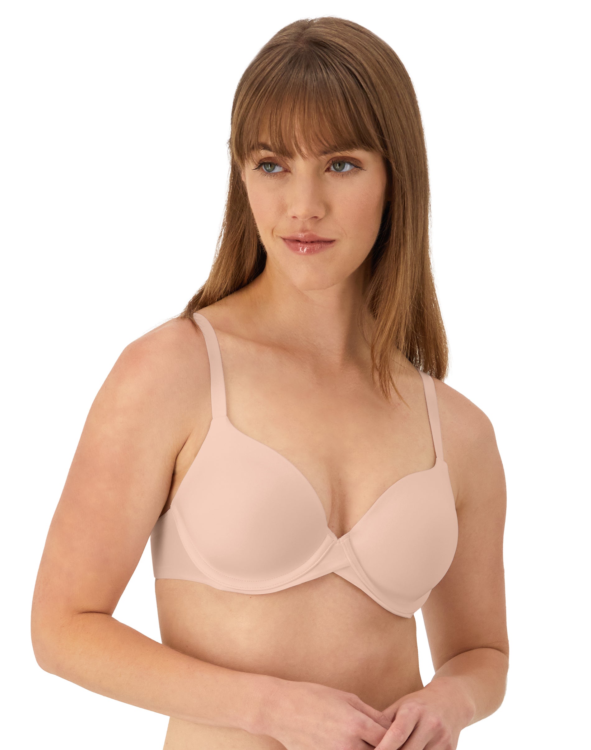 Maidenform One Fab Fit Everyday Modern Demi Underwire Bra Sandshell 42D Women’s
