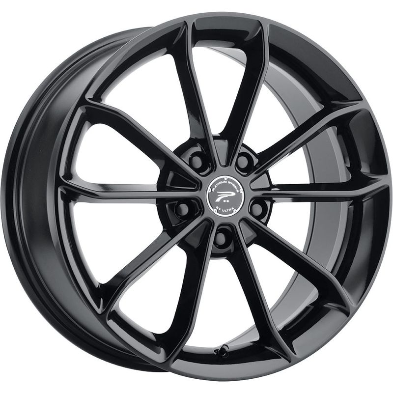 Platinum 457BK Revelation, 17X8, 457-7812BK+35