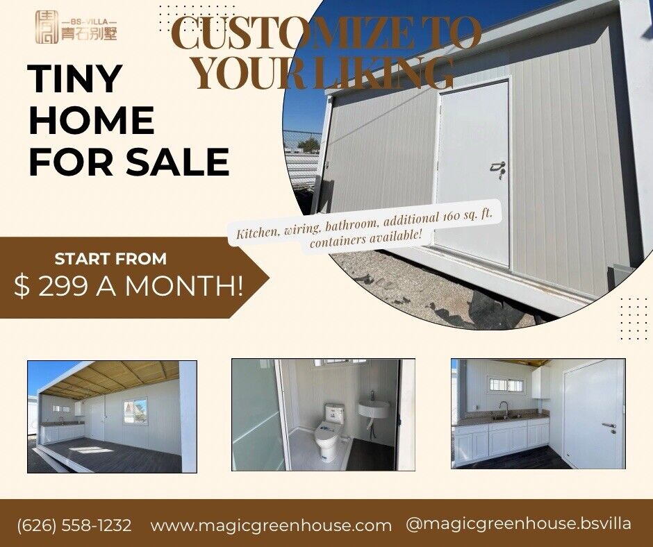 Customizable Tiny Houses For sale! Come View Our Displays In Adelanto!