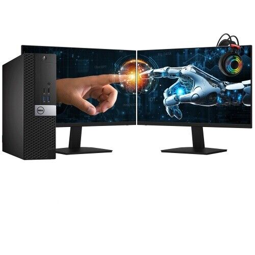 DELL Desktop Computer PC i5 up to 32GB RAM 4TB SSD 24″ LCDs Windows 11 WIFI