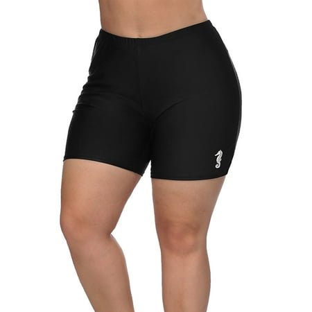 Sociala Women’s Plus Stretch Board Short Tummy Control Fitness Swim Bike Sport Short