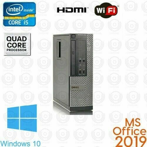 Fast DELL Desktop Computer HDMI PC DVD Core i5 250GB 4GB RAM WiFi OFFICE 2019