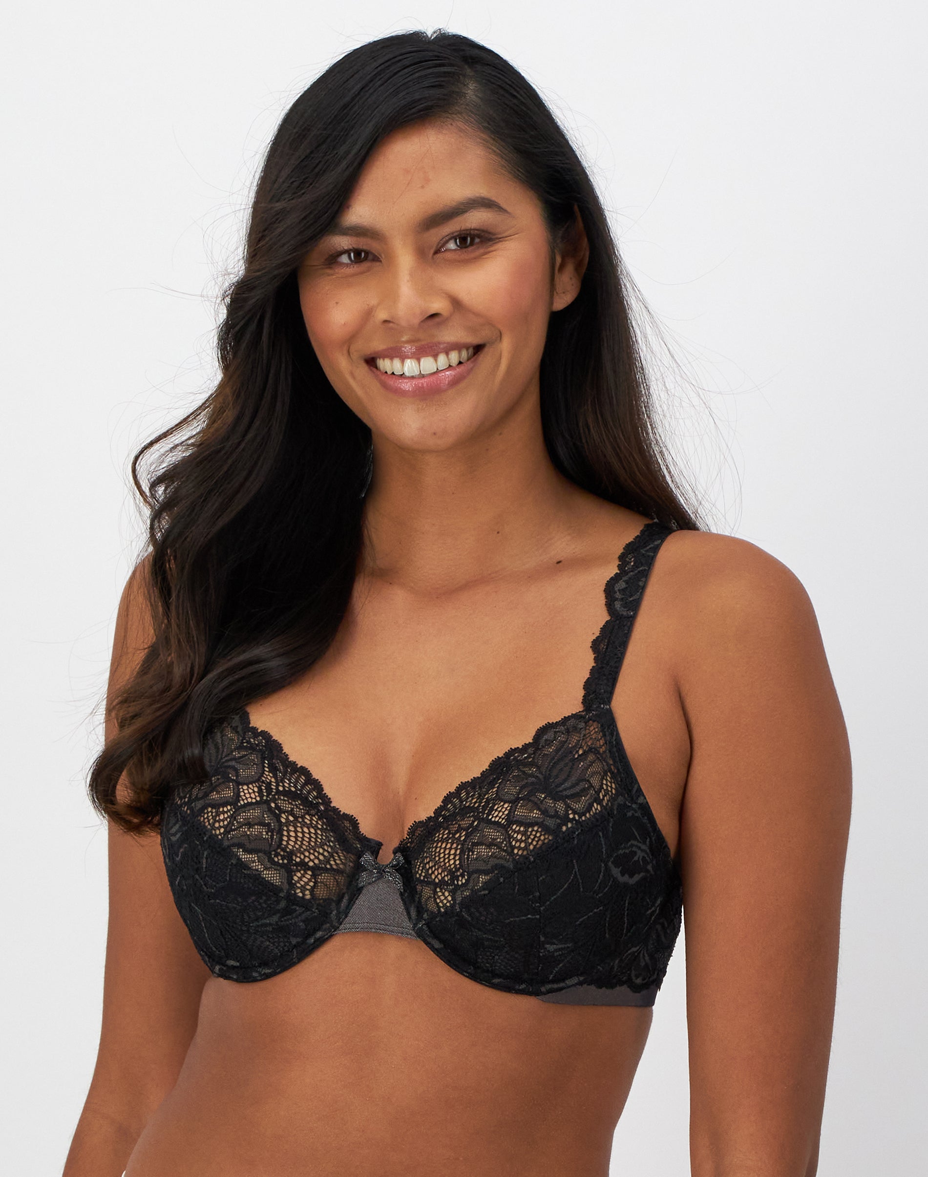 Bali Lace Desire Underwire Bra Black 42B Women’s
