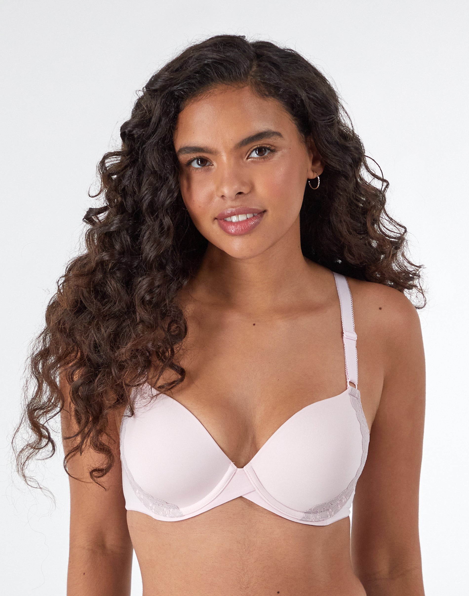 Maidenform One Fab Fit Everyday Modern Demi Underwire Bra Ballerina Slipper/Gloss 36D Women’s