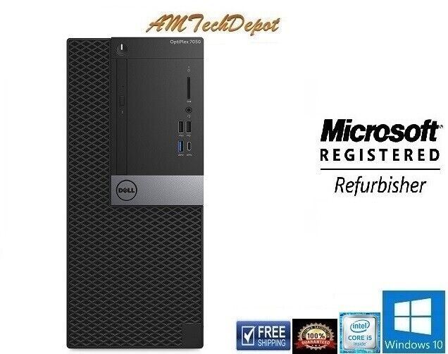 Dell Optiplex 7050 MT Intel Core i5-6600 3.6Ghz 32GB 512GB SSD Win10 Pro 64-bit