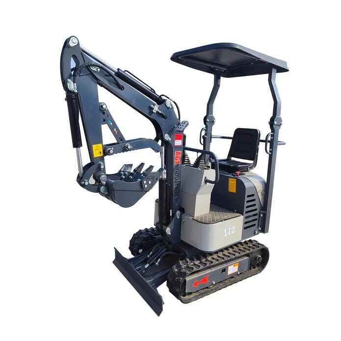 NEW L12 13.5 HP Mini Excavator 1 Ton Tracked Crawler American Engine – Gasoline