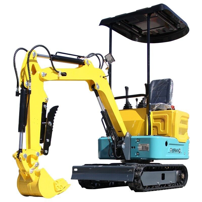NEW Hydraulic Mini Excavator 1 Ton Digger 13.5hp Gas Tracked Crawler Engine