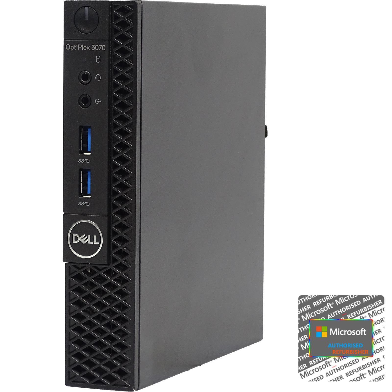 Dell OPTIPLEX 3070 Intel Core i5-8500T 8GB RAM 250GB SSD WINDOWS 10 PRO Desktop