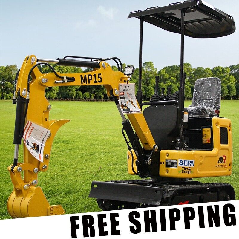 Mini Excavator 13.5HP EPA Engine Micro Crawler Excavator Small Digger USA Stock