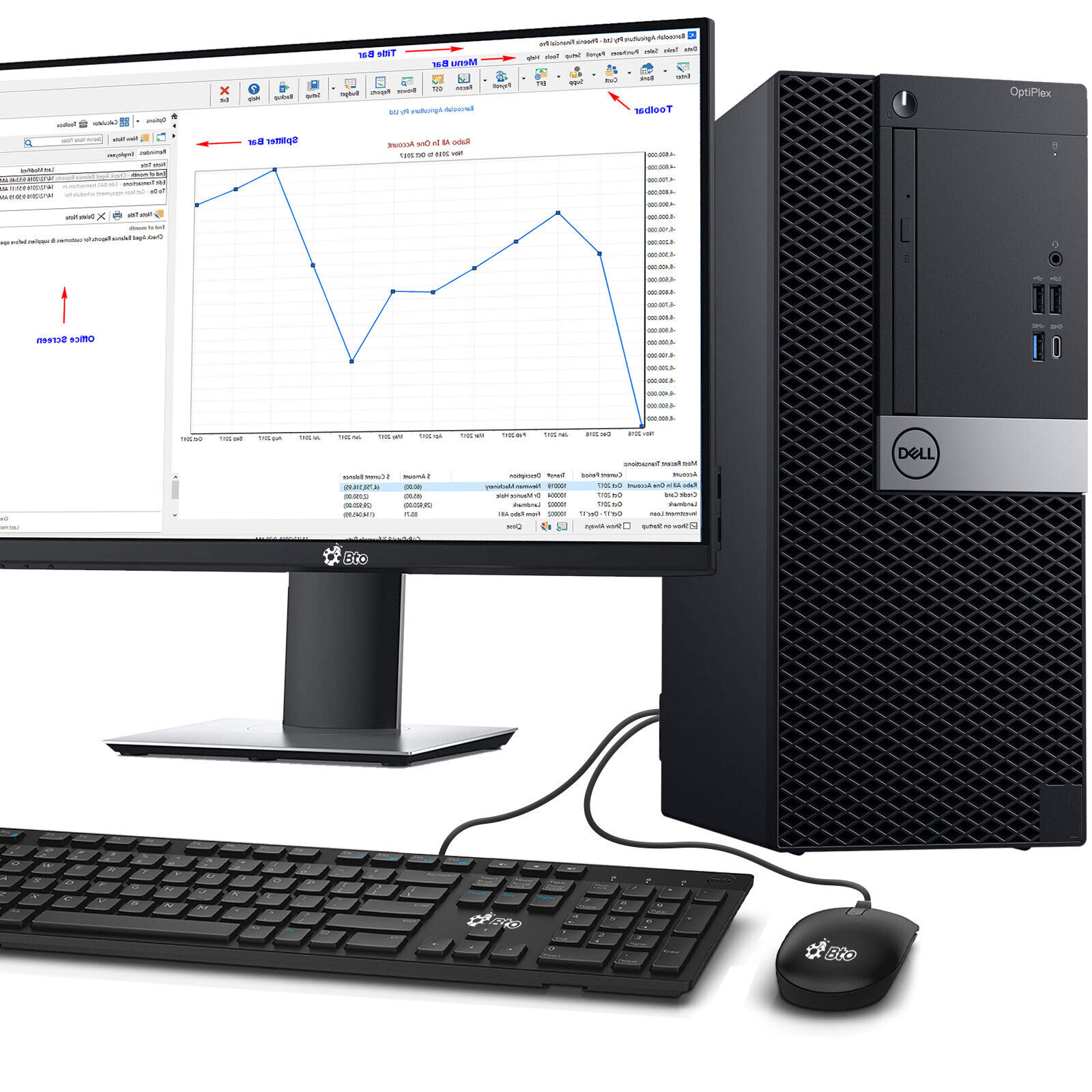 Dell MT Desktop PC intel i7-9700 64GB 2TB SSD New 24″LED Built-in Wifi Windows11