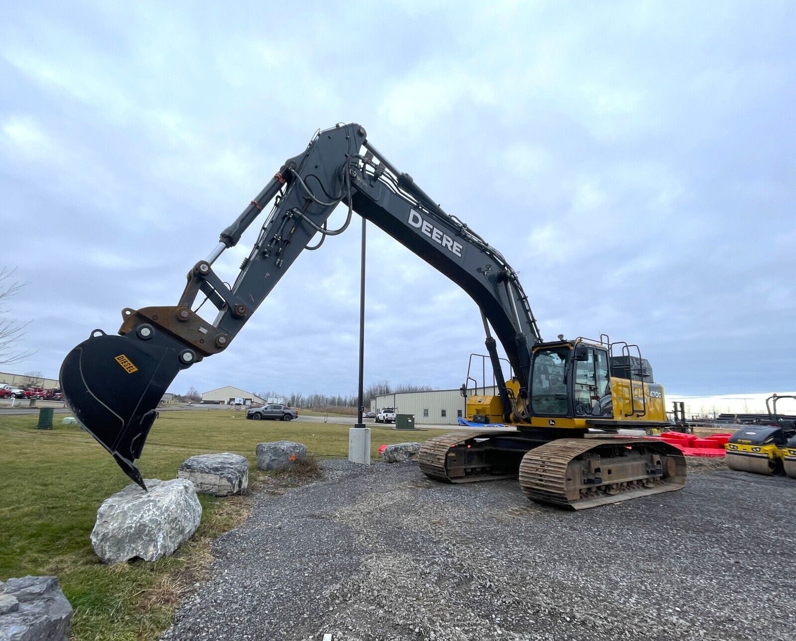 2019 John Deere 470G LC Hydraulic Excavator Trackhoe Cab A/C Aux Hyd Bucket