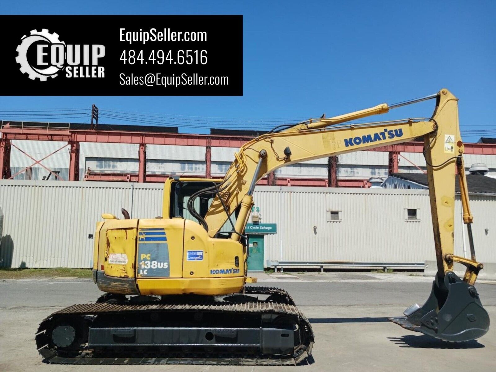 2015 Komatsu PC138USLC-8 Excavator Diesel  Ac & Heat