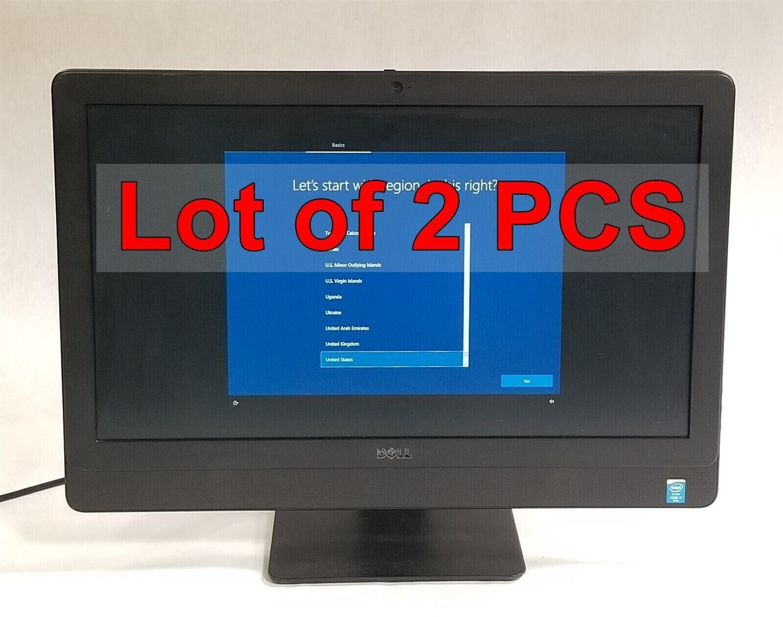 Lot 2 pcs of Dell Optiplex 9030 AIO 23″ Intel i7-4790S 3.2GHz 8GB RAM 500GB HDD