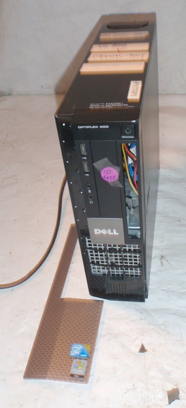 Dell OptiPlex 960 Desktop Computer Model: DCCY1F w Windows Vista Home Basic COA Dell OptiPlex 960 Desktop Computer Model: DCCY1F w Windows Vista Home Basic COA