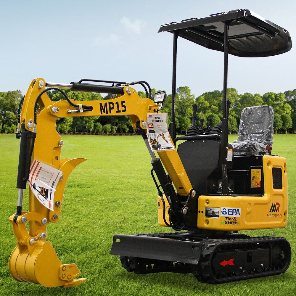 NEW  1 Ton Mini Excavator Digger Tracked Crawler 13.5HP Gas Engine Garden Tools NEW  1 Ton Mini Excavator Digger Tracked Crawler 13.5HP Gas Engine Garden Tools