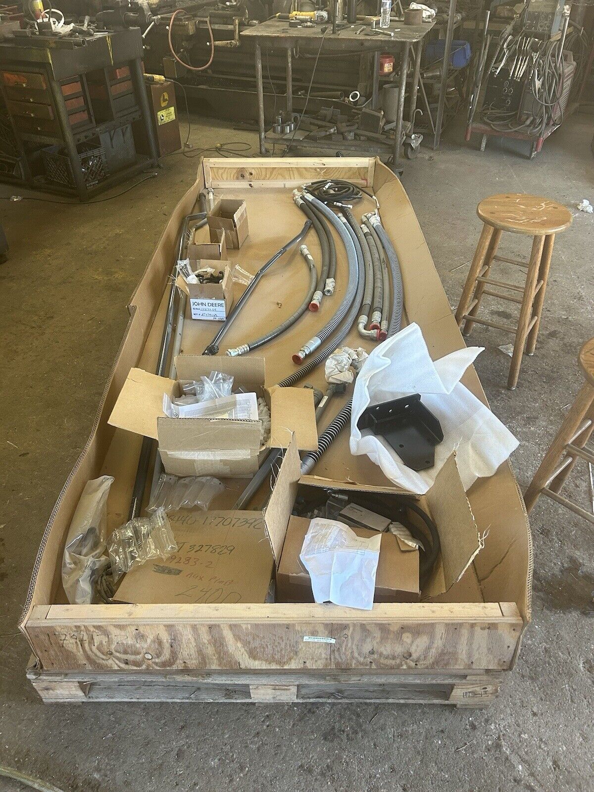 High Flo Hydraulic Conversion Kit John Deere 240 DLC  Excavator Line Hose