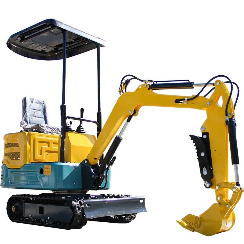 1 Ton Mini Excavator Crawler Digger 13.5HP Hydraulic Excava  EPA Digger New