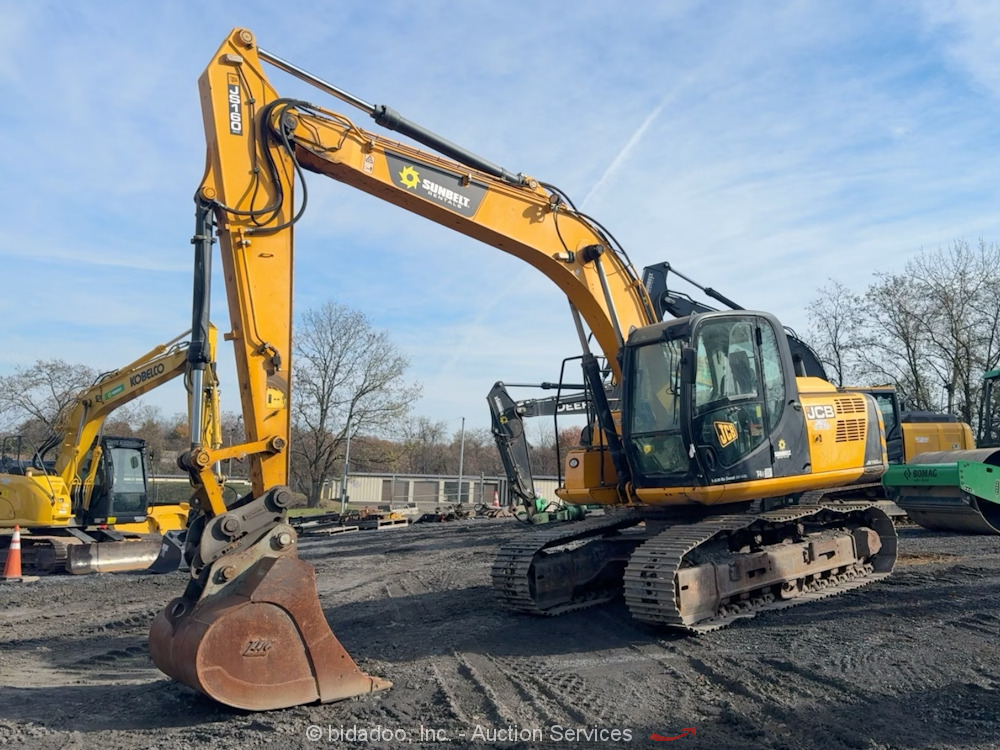 2018 JCB JS160NLC4F Hydraulic Excavator A/C Cab Aux Hyd Q/C Bucket bidadoo 2018 JCB JS160NLC4F Hydraulic Excavator A/C Cab Aux Hyd Q/C Bucket bidadoo