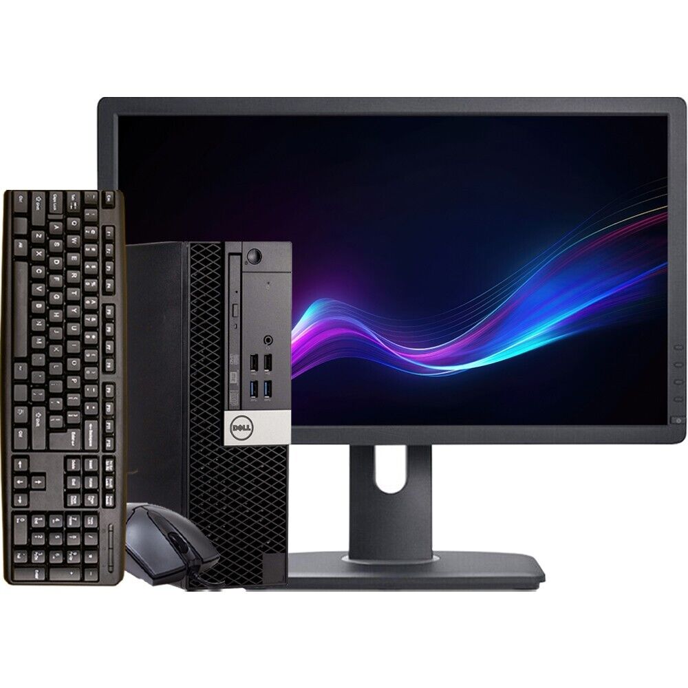Dell i5 Desktop Computer SFF PC 8GB RAM 500GB HD 19″ LCD Windows 10 Wi-Fi