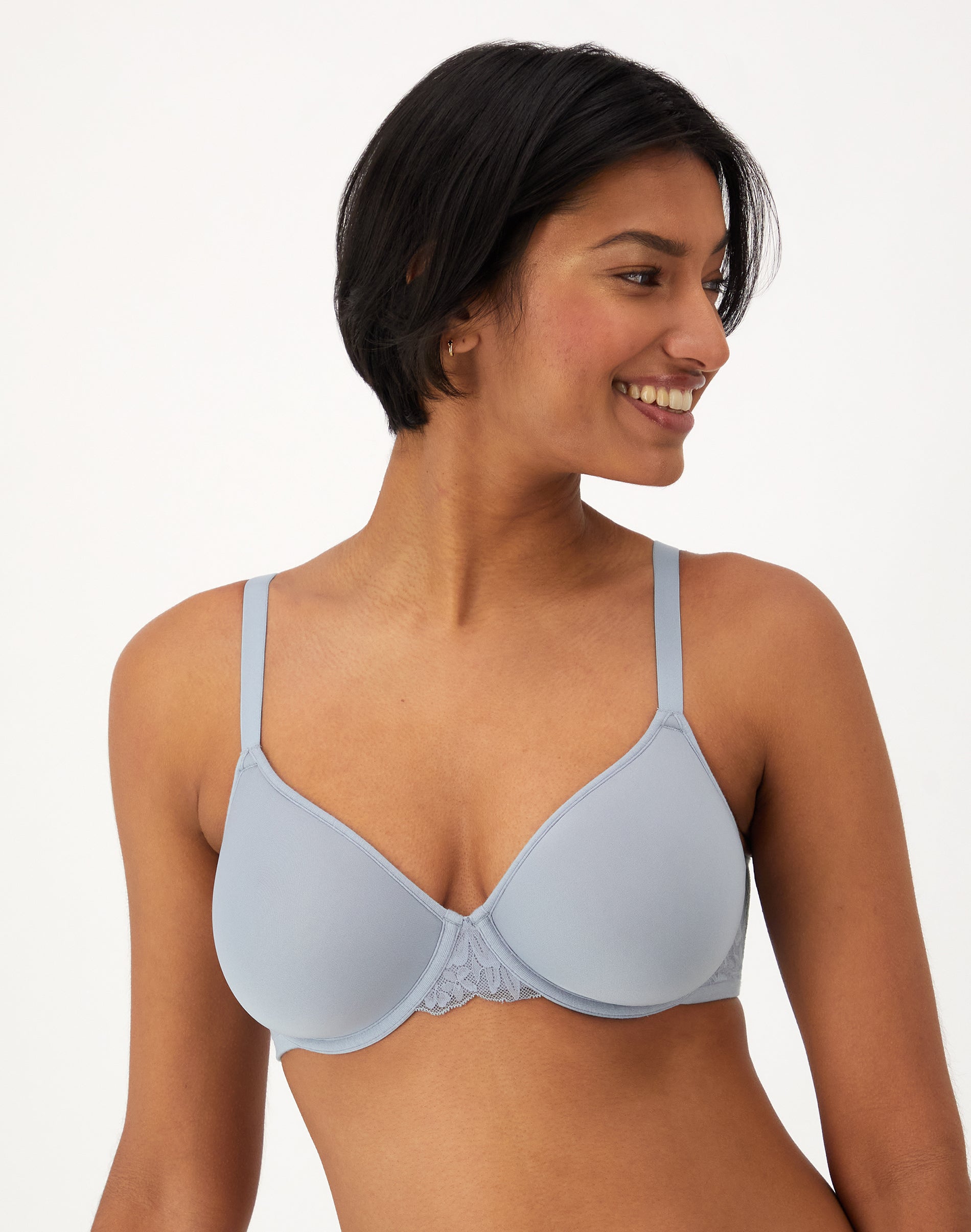 Bali Breathe Lightweight T-Shirt Bra Silver Satin 40C Women’s