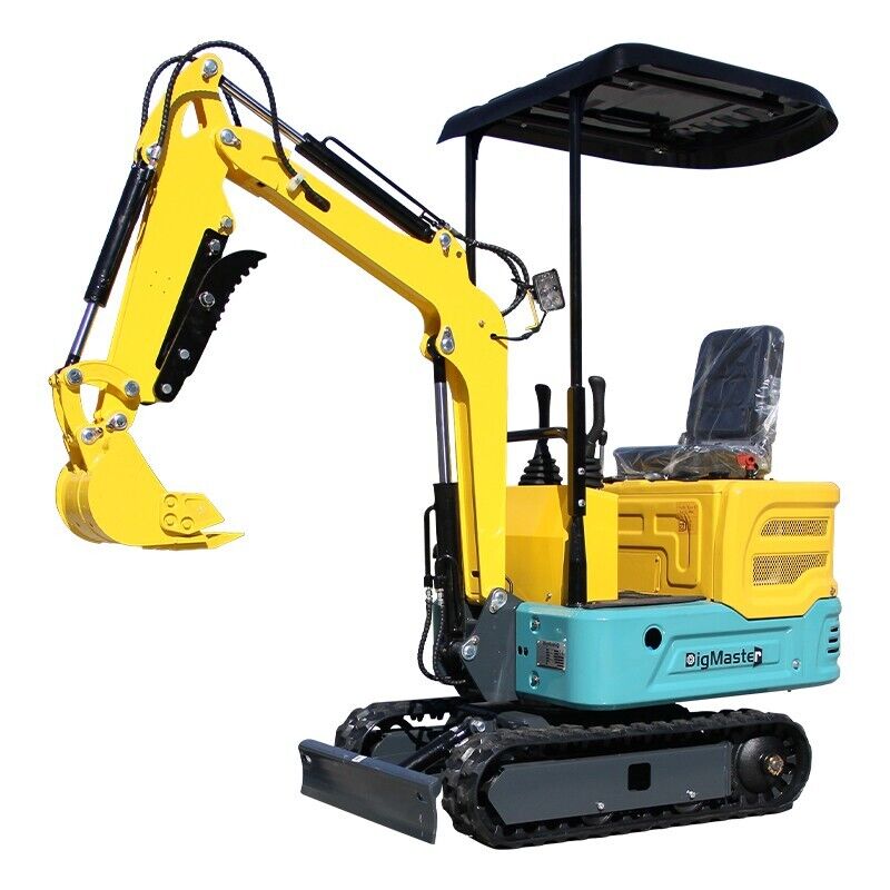 FREE SHIP Mini Excavator 1 Ton Digger 13.5hp Gas Tracked Crawler EPA Engine NEW