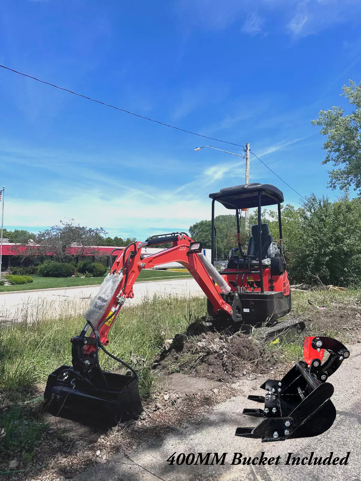 FREE SHIPPING 2024 2 Ton New Mini Excavator,  KUBOTA D902 Diesel Engine 16 hp