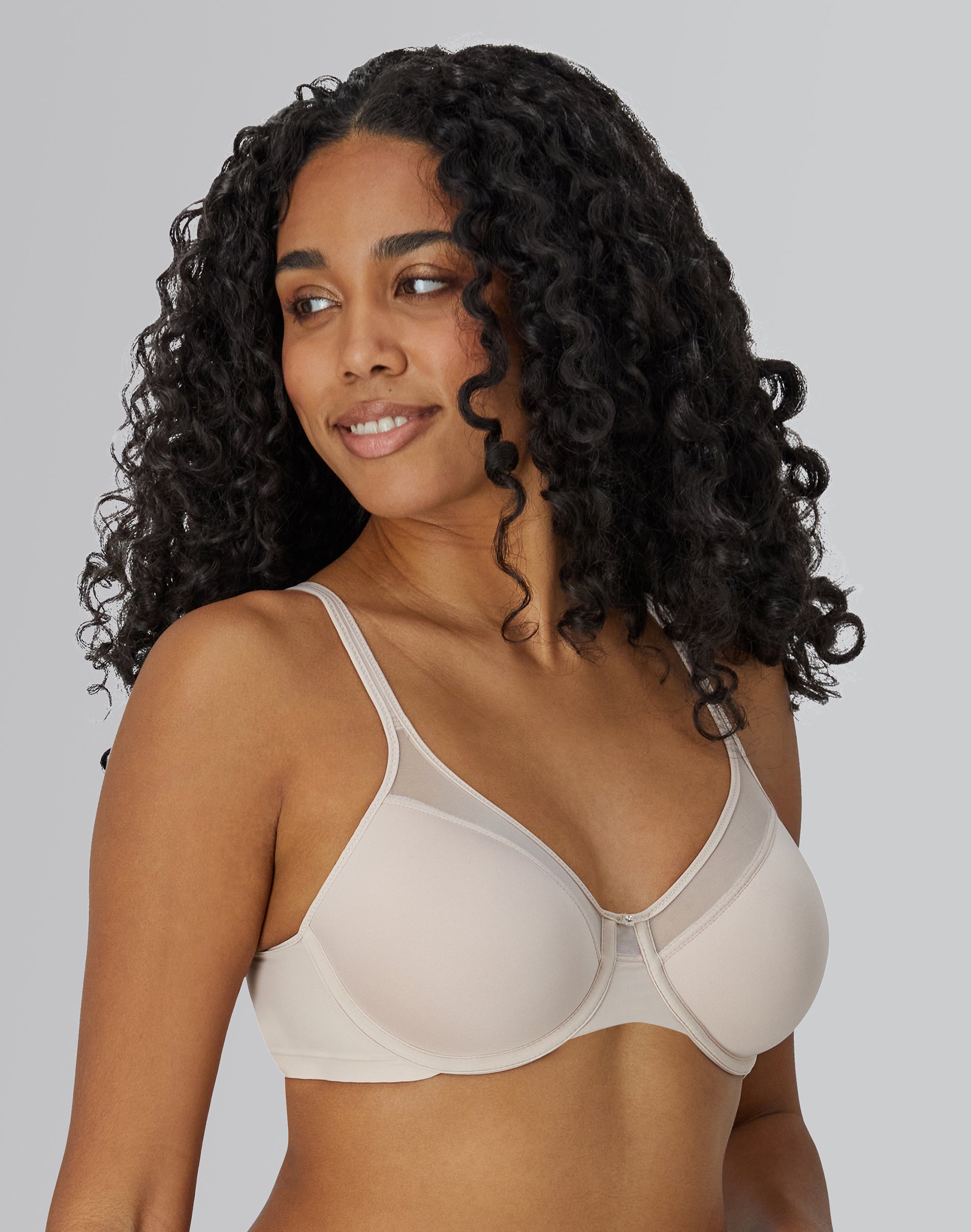 Bali One Smooth U Ultra Light Underwire Bra Sandshell 34C Women’s