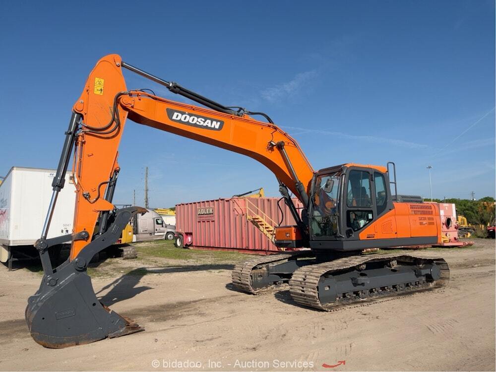 2021 Doosan DX225LC-5 Hydraulic Excavator Trackhoe Cab Aux Hyd Thumb bidadoo