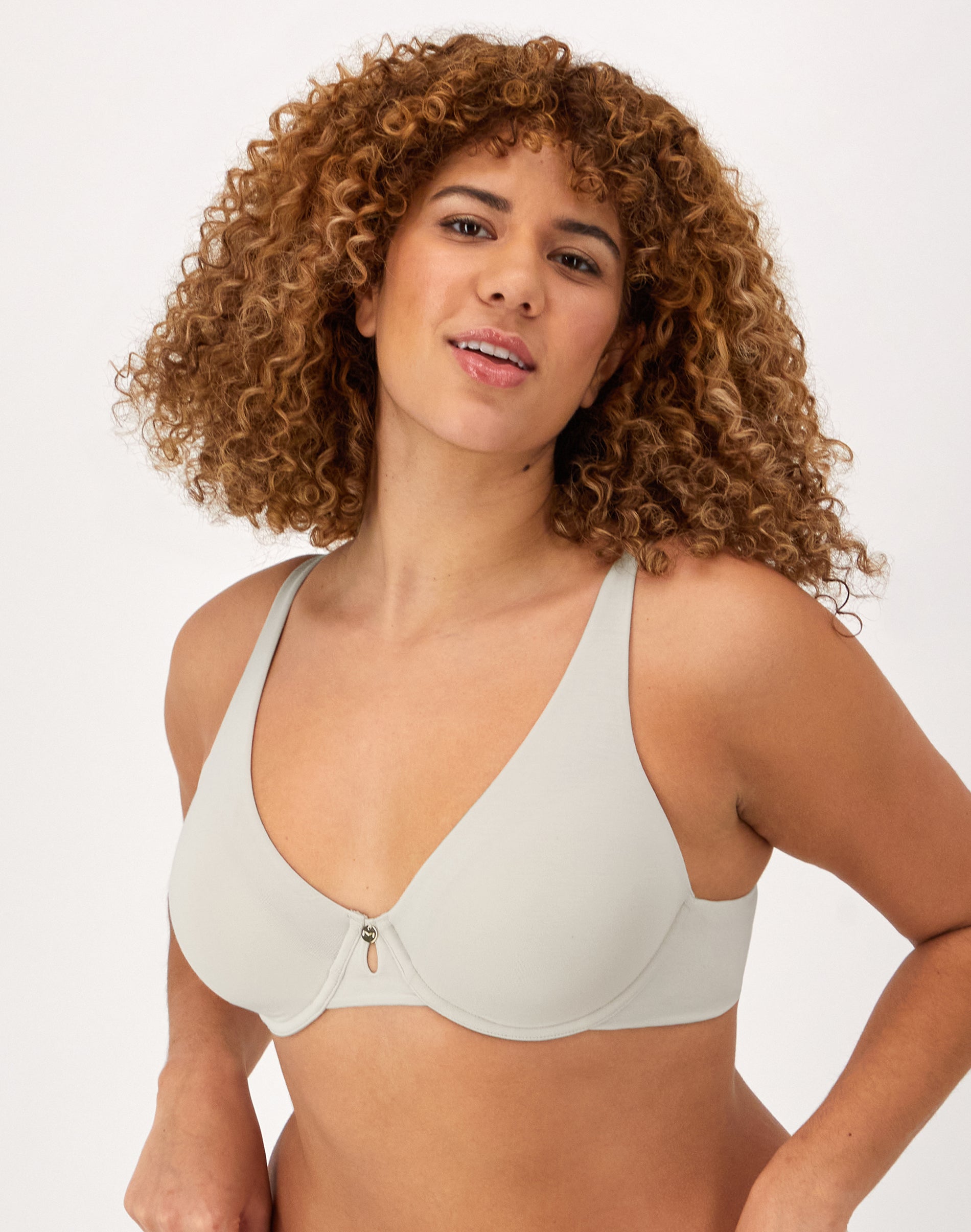 One Hanes Place Maidenform Everyday Luxe Full Coverage Underwire Bra Beige Bisque 34B