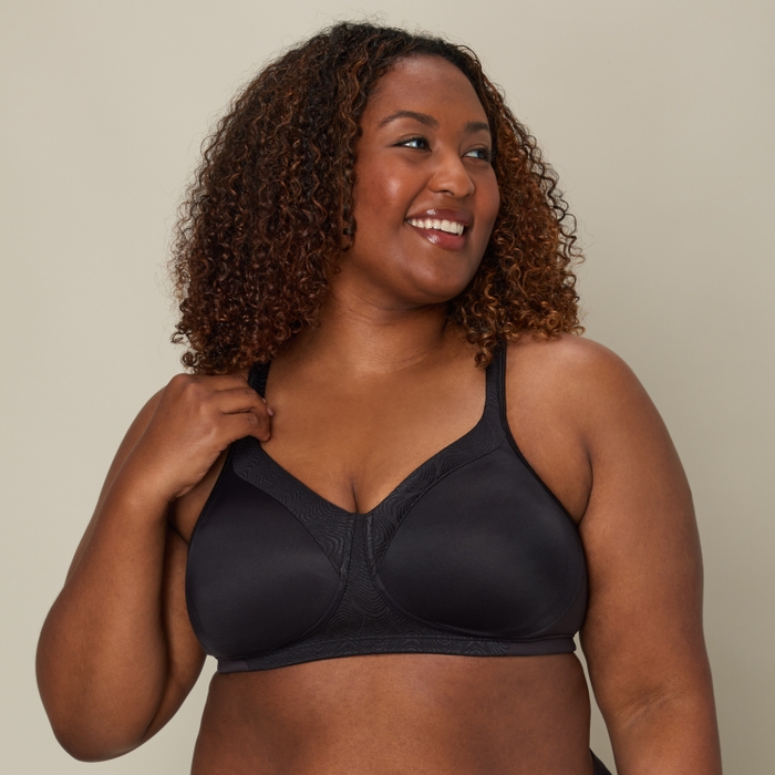 Playtex 18 Hour Cool & Breathable Wireless T-Shirt Bra Black 46B Women’s