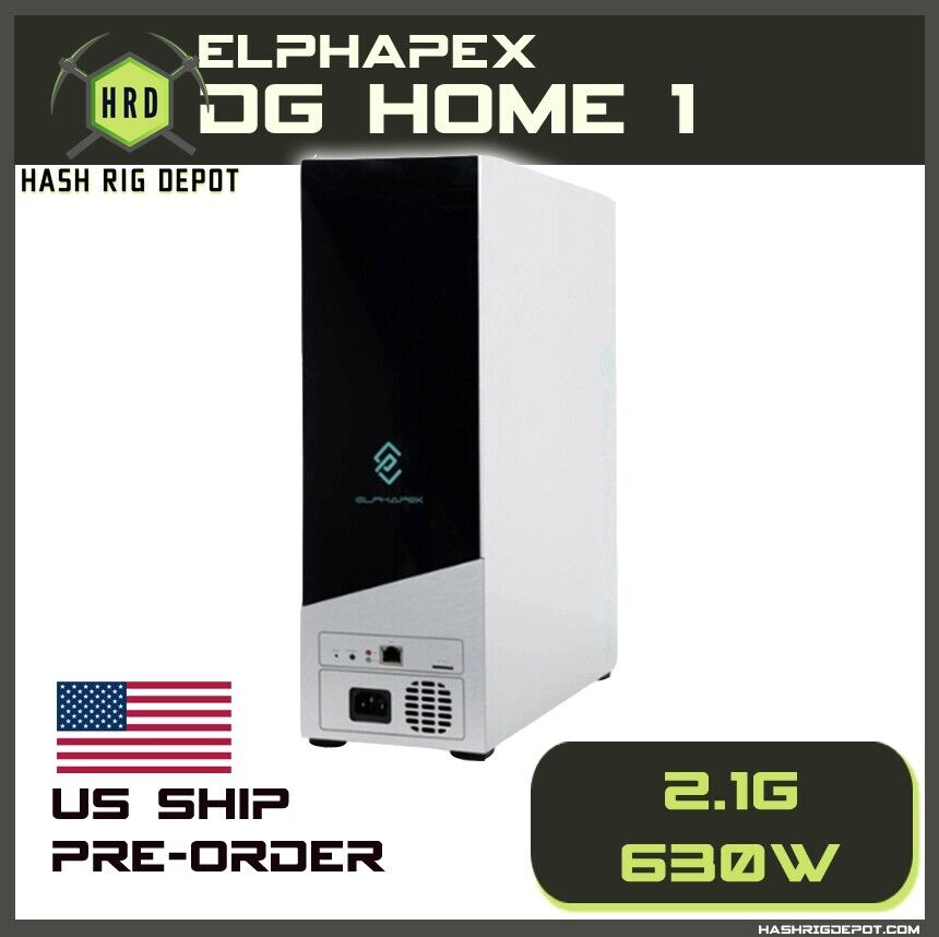 New Elphapex DG Home 1 2.1G 640w Dogecoin Miner – US Ship – December batch