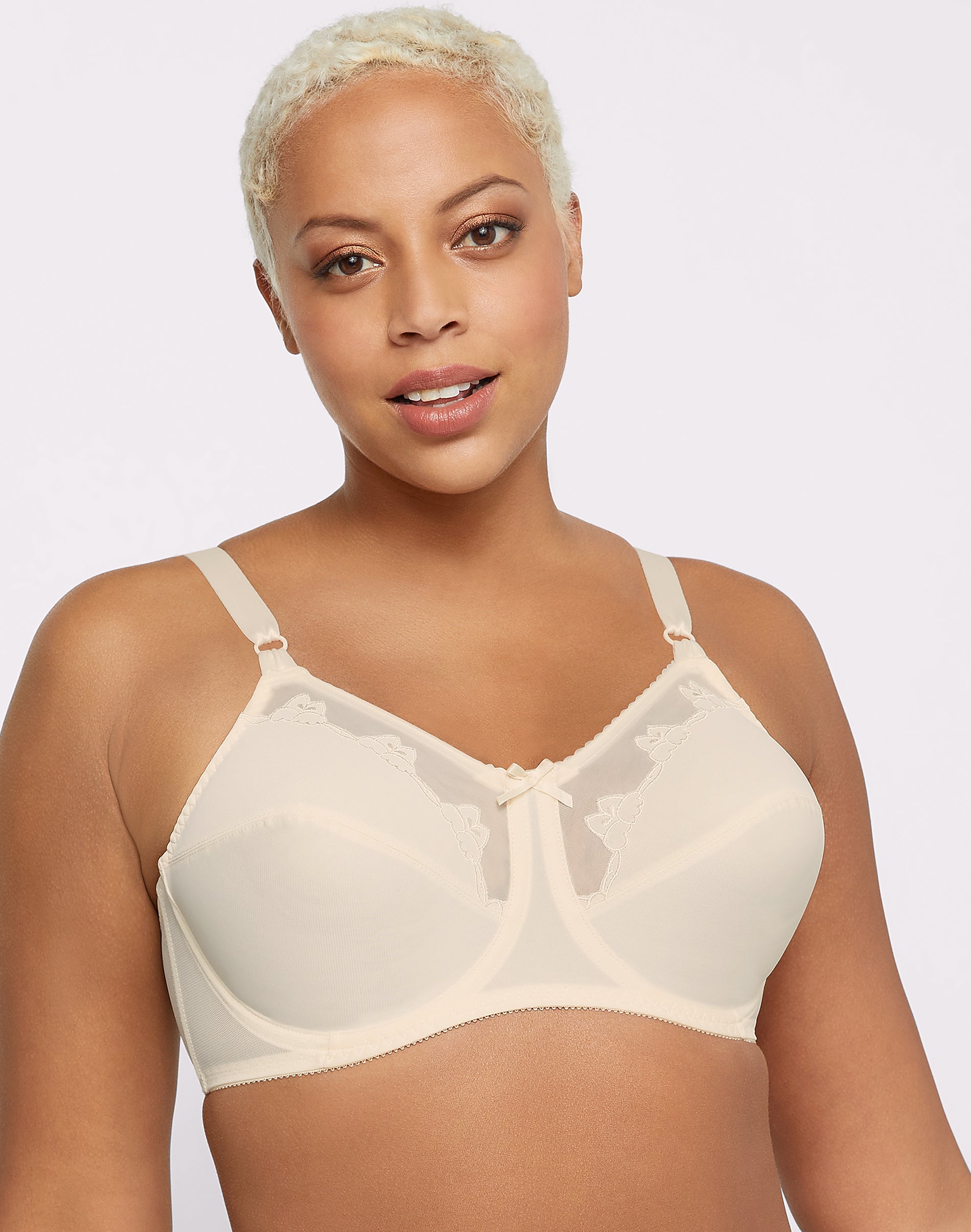 Flower Bali Underwire Bra Light Beige 36DD Women’s