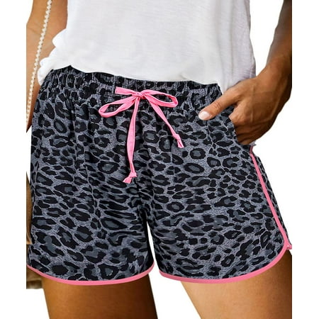 TIYOMI Women’s Plus Size Leopard Swim Shorts Drawstring 3X Animal Pink Elastic Waist Trunks Pocketed Casual Pants Comfy Summer Beach Shorts 3XL 22W 24W TIYOMI Women’s Plus Size Leopard Swim Shorts Drawstring 3X Animal Pink Elastic Waist Trunks Pocketed Casual Pants Comfy Summer Beach Shorts 3XL 22W 24W