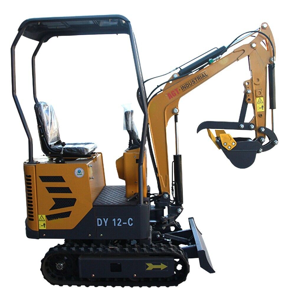 AGT DM12-C Mini Excavator 2024 NEW 13.5 HP 1-Ton Digger B&S Gas Engine