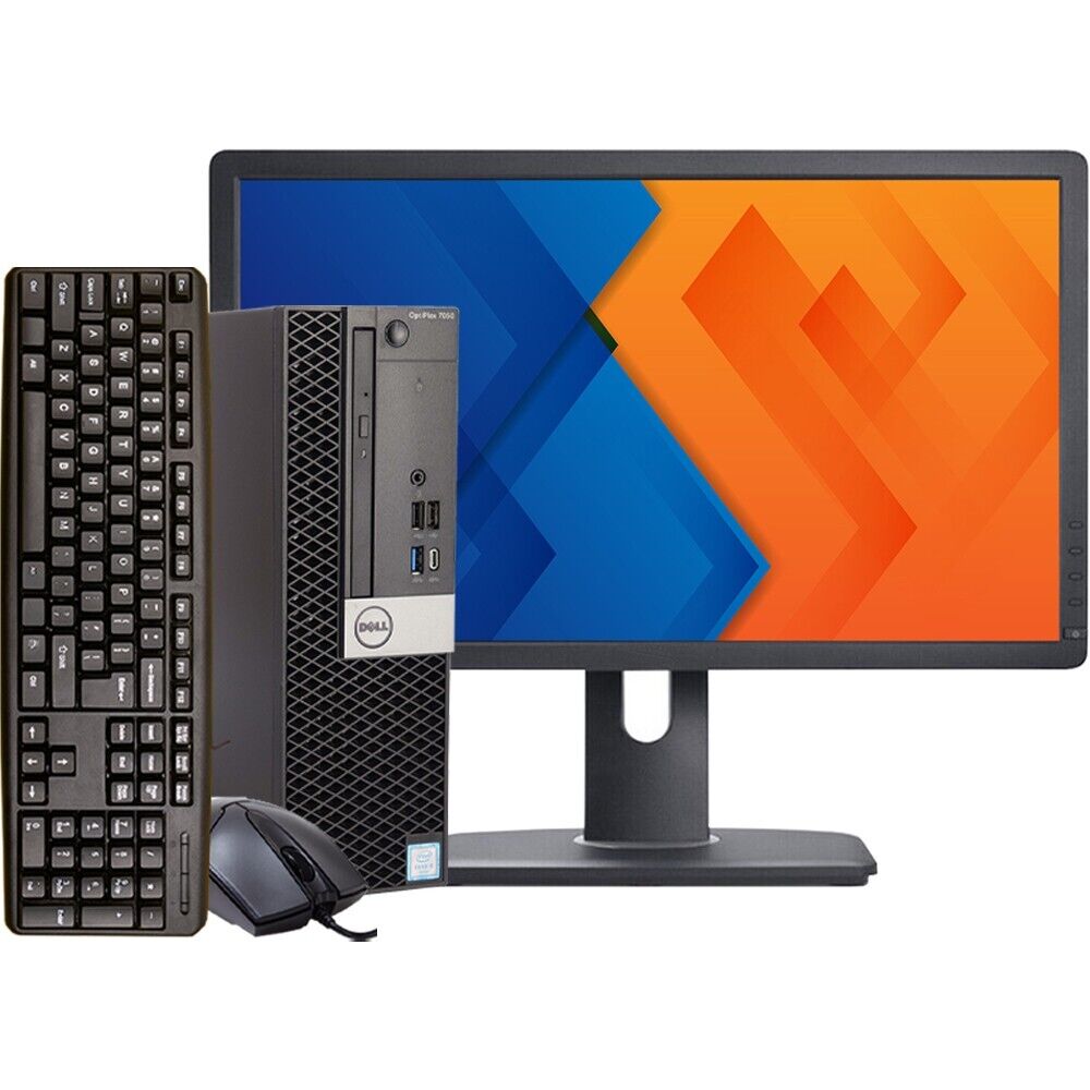 Dell i5 Desktop Computer PC 8GB RAM 1TB HDD 22in LCD Windows 10 Wi-Fi DVD/RW