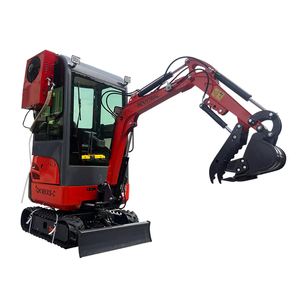 KH18K-CC Mini Excavator 1Ton with AC, Side Swing Kubota Diesel Engine