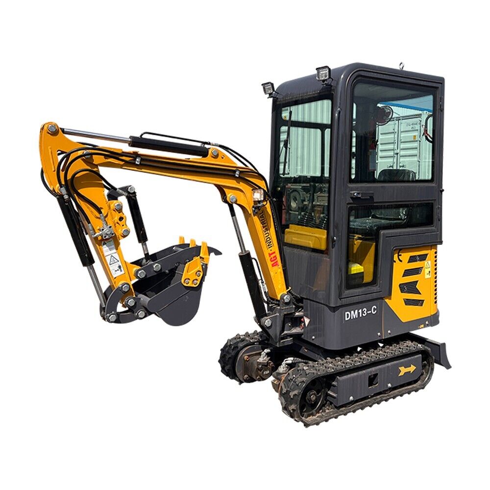 2024 Latest Product 13.5 HP 1 Ton Mini Small Cab Excavator, With Hydraulic Thumb