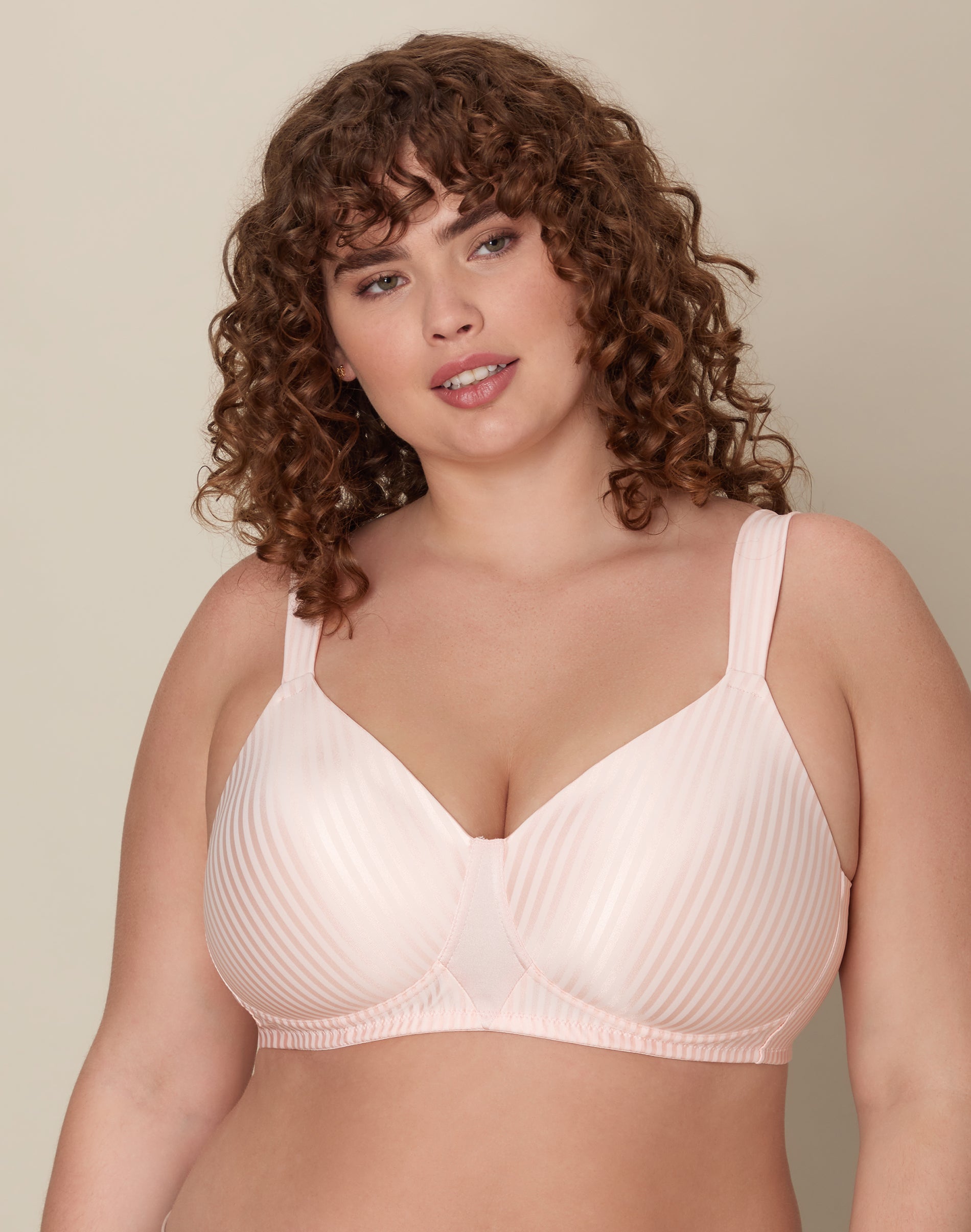 Playtex Secrets Perfectly Smooth Wireless Bra Pink Pirouette 44D Women’s
