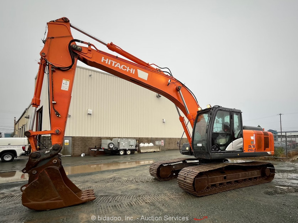 2013 Hitachi ZX210LC-5N Hydraulic Excavator Aux Hyd Q/C Bucket Diesel bidadoo