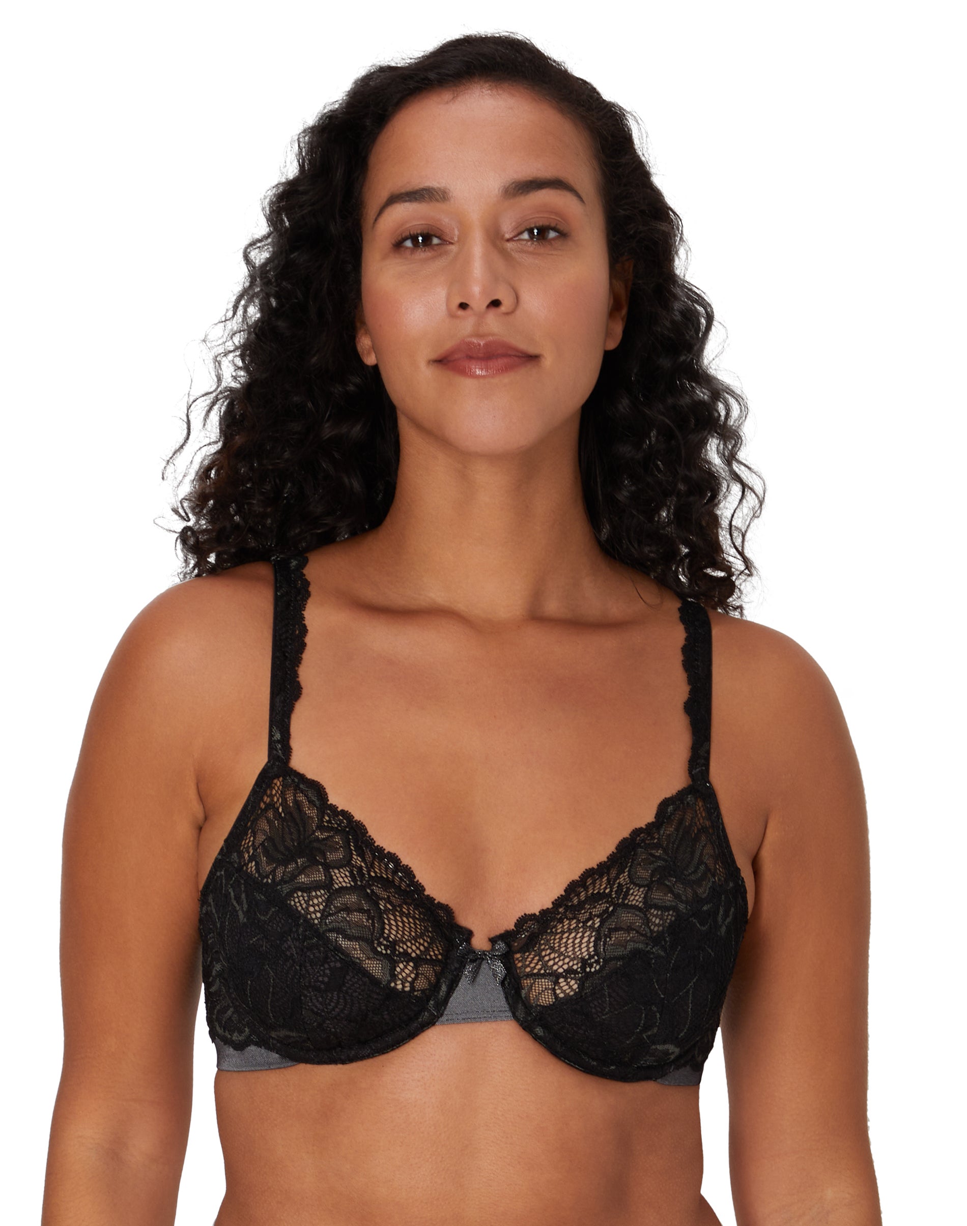 Bali Lace Desire Underwire Bra Black 34DD Women’s