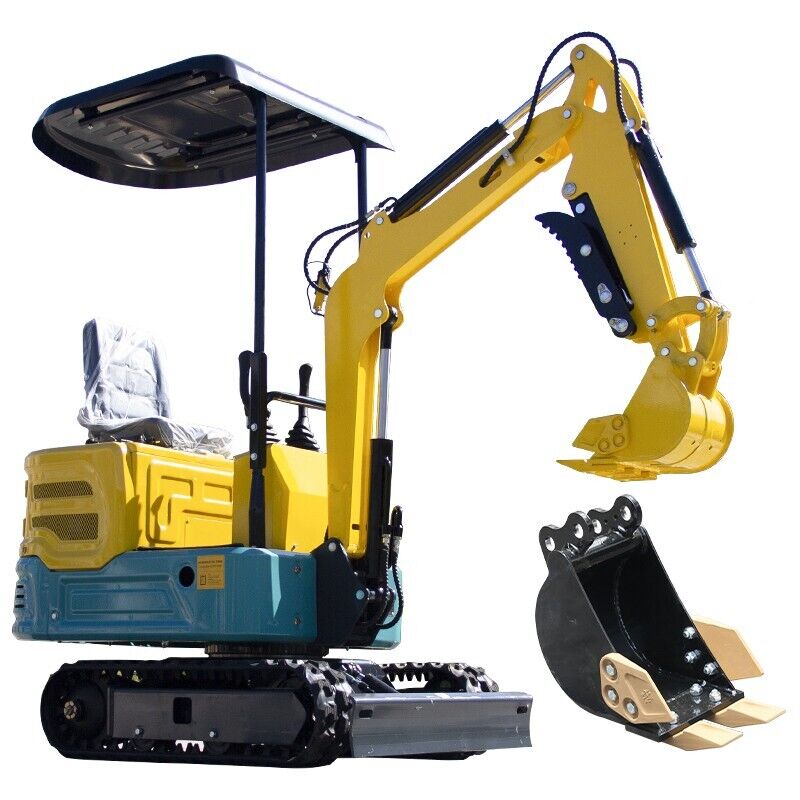 NEW Hydraulic Mini Excavator Digger 13.5hp Crawler Gas Engine Suitable For Farms