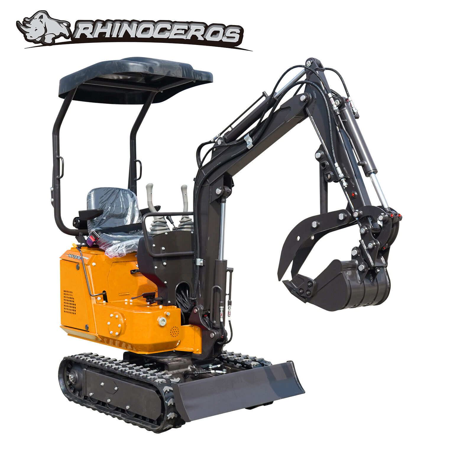 FREE SHIPPNG Mini Excavator with Canopy 13.5HP 1Ton Digger B&S Engine EPA