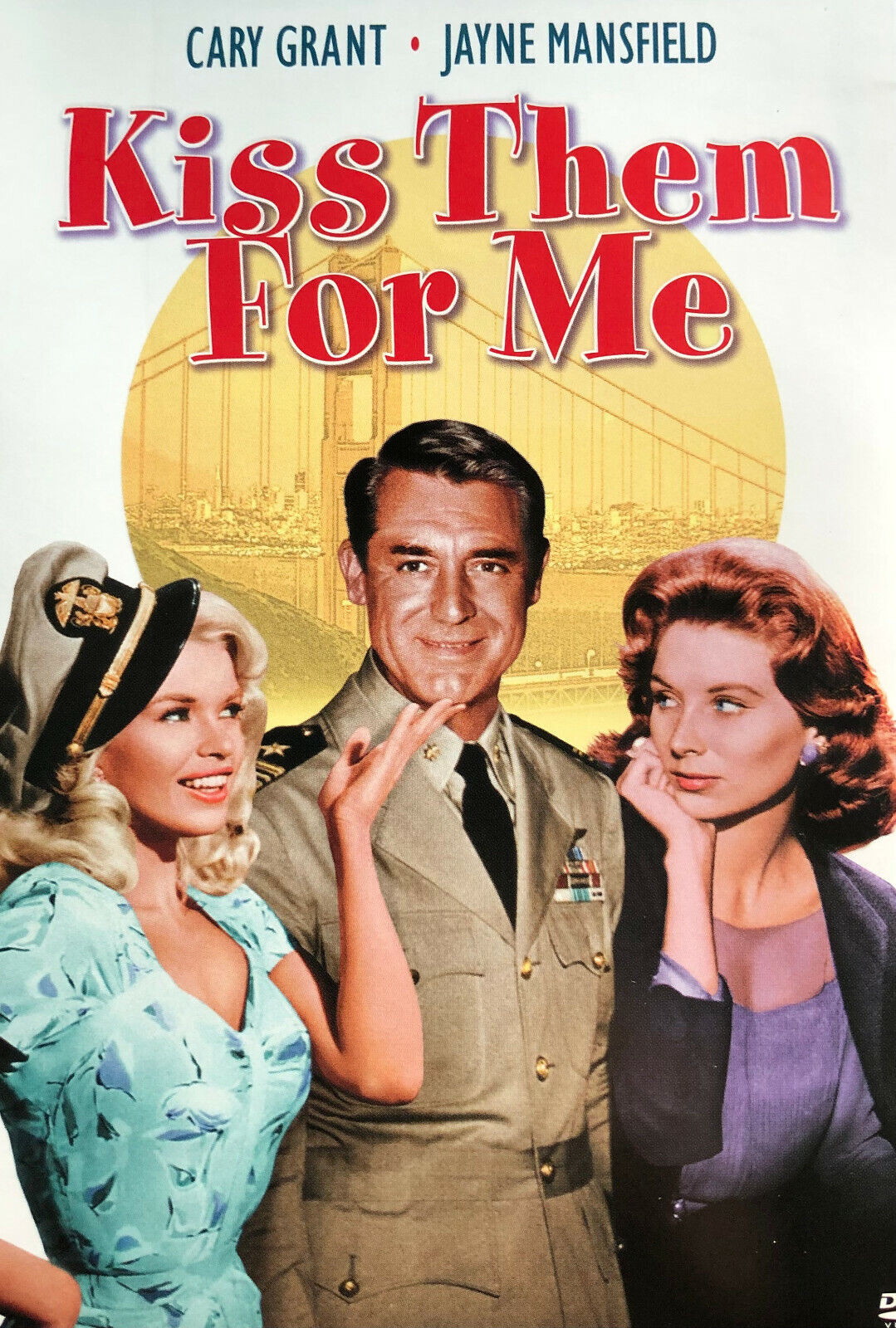 KISS THEM FOR ME DVD Cary Grant 1957 Jayne Mansfield Wartime Romance Drama Film