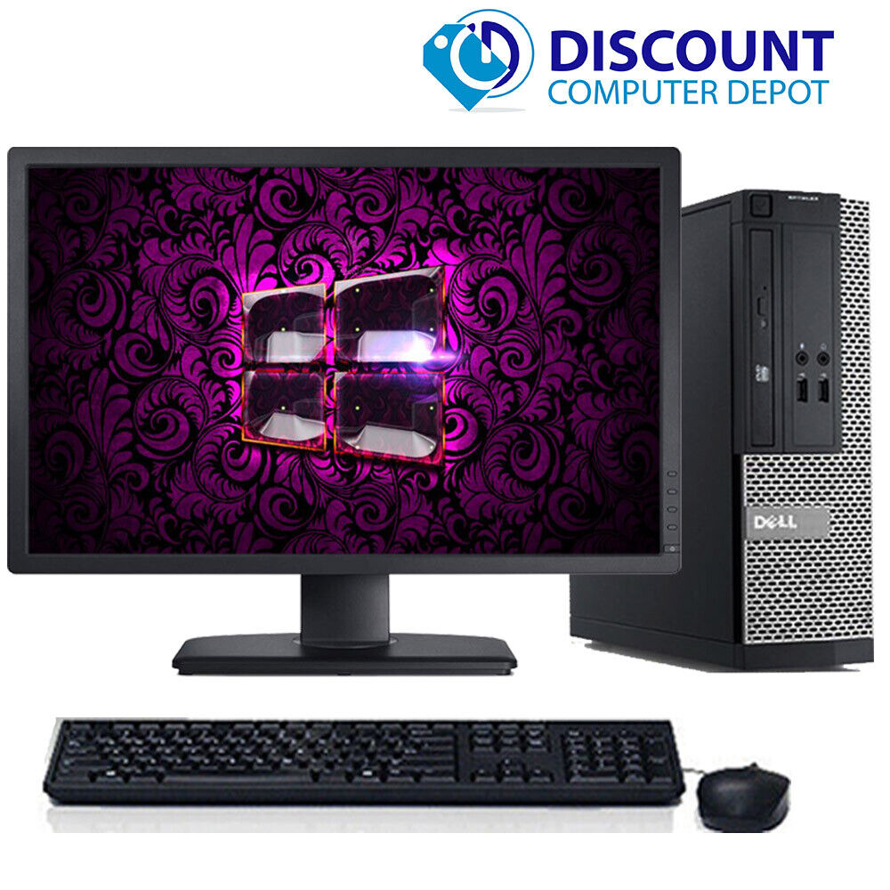Dell OptiPlex Windows 10 Pro Desktop Computer PC i5-4570 3.2GHz 16GB 2TB 19″ LCD