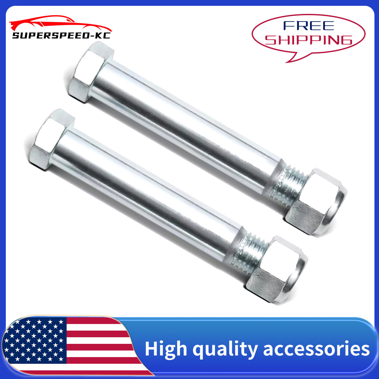 Mini Excavator Bucket Pins 23.5mm/0.98in 6.3″ Bolts and Nuts Kit For Attachments