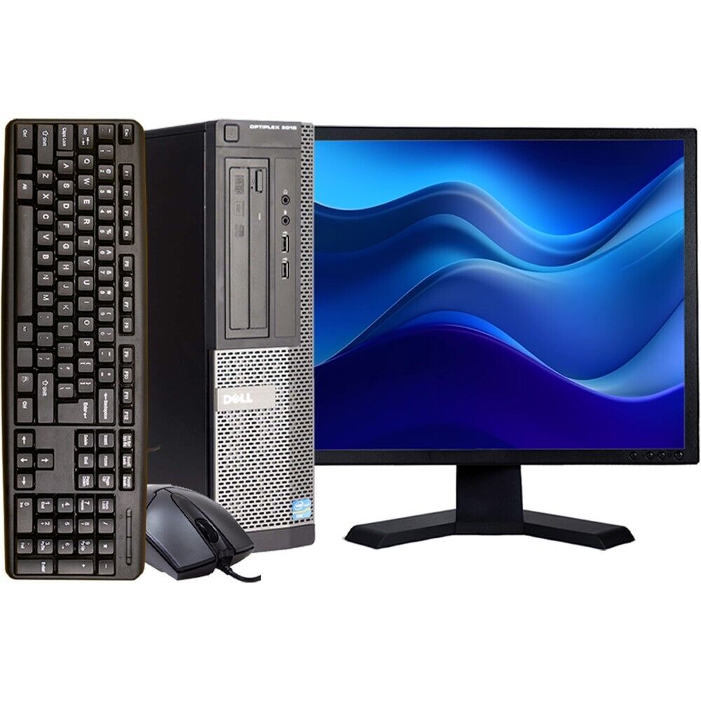 Dell Desktop i5 Computer PC 8GB RAM 120GB SSD 20in LCD Windows 10 Wi-Fi